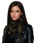 Baesics® Halstuch Kariert Damen Khaki