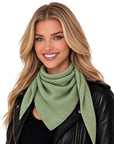 Baesics® Halstuch Uni Damen Grün