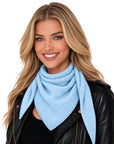 Baesics® Halstuch Uni Damen Hellblau