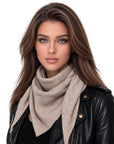 Baesics® Kleines Dreieckstuch Uni Damen Beige