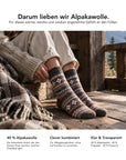 Baesics® Norweger Wollsocken Sterne Damen & Herren