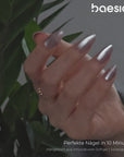 Viola Cat Eye Almond Softgel Press-On Nails