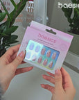 Silverline Almond Softgel Press-On Nails