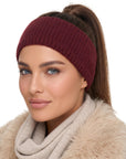 Baesics® Stirnband Rippstrick Bordeaux