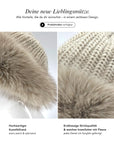 Baesics® Strickmütze mit Kunstfellrand