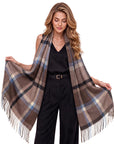 Baesics® Tartan Schal Braun