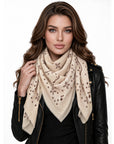 Baesics® Viereckstuch Paisley Damen Beige
