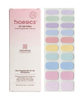 Baesics UV Gelstrips Pastel Symphony – semi-cured UV Gel-Nagelfolien, 20 Streifen Set