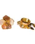 Baesics Button Covers Goldblüte Klassik – 2er Set Knopfüberzüge zum Aufclippen, nickelfrei