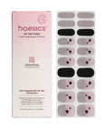 Baesics UV Gelstrips Midnight Coquette – semi-cured UV Gel-Nagelfolien, 20 Streifen Set