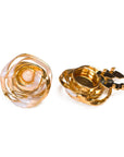Baesics Button Covers Champagner Oval – 2er Set Knopfüberzüge zum Aufclippen, nickelfrei