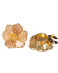 Baesics Button Covers Goldmohn – 2er Set Knopfüberzüge zum Aufclippen, nickelfrei