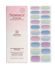 Baesics UV Gelstrips Iridescent Aura – semi-cured UV Gel-Nagelfolien, 20 Streifen Set