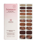 Baesics UV Gelstrips Coffee Pralines – semi-cured UV Gel-Nagelfolien, 20 Streifen Set