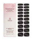 Baesics UV Gelstrips Black Matter – semi-cured UV Gel-Nagelfolien, 20 Streifen Set