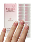 Baesics UV Gelstrips Crystal Lotus – semi-cured UV Gel-Nagelfolien, 20 Streifen Set