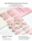 Baesics UV Gelstrips Jardin de Fraises – Gel-Nagelfolien Blatt