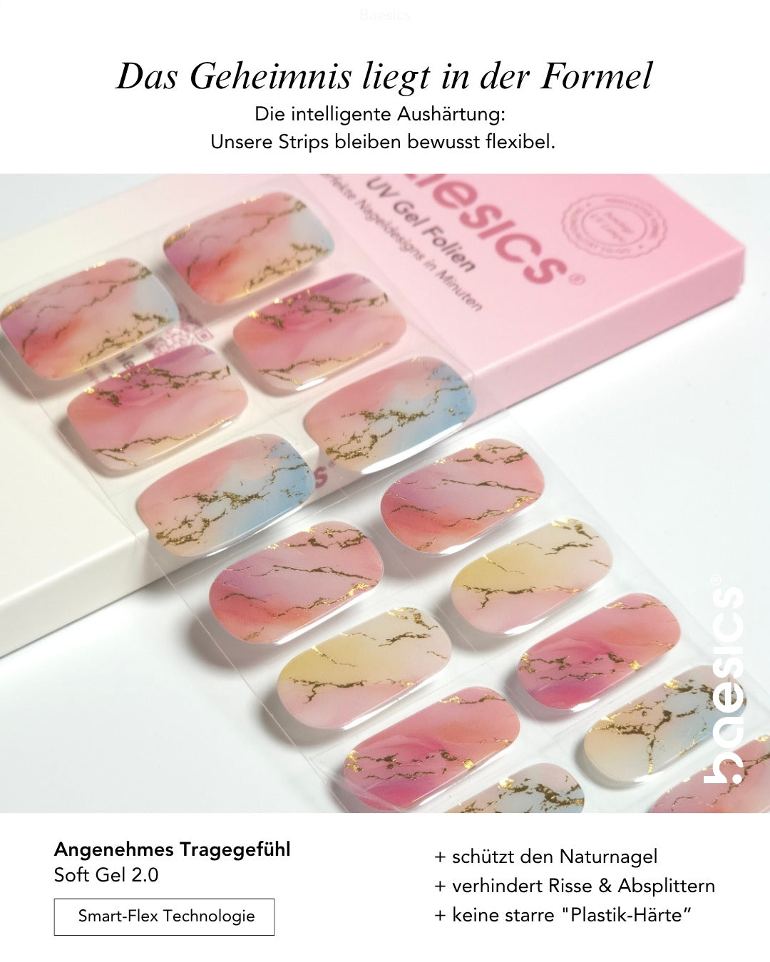 Baesics UV Gelstrips L’Artiste – Gel-Nagelfolien Blatt