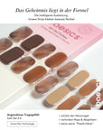 Baesics UV Gelstrips Coffee Pralines – Gel-Nagelfolien Blatt