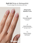 Baesics UV Gelstrips Lavender Luxe – Nägel Nahaufnahme