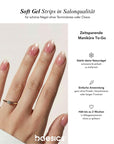 Baesics UV Gelstrips Crystal Lotus – Nägel Nahaufnahme