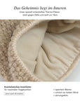 Baesics Strickmütze Glitzer mit Bommel – Wintermütze mit Fleecefutter, Bild 4