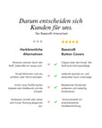 Baesics Button Covers Goldblüte Struktur – nickelfreie Knopfüberzüge, Bild 5