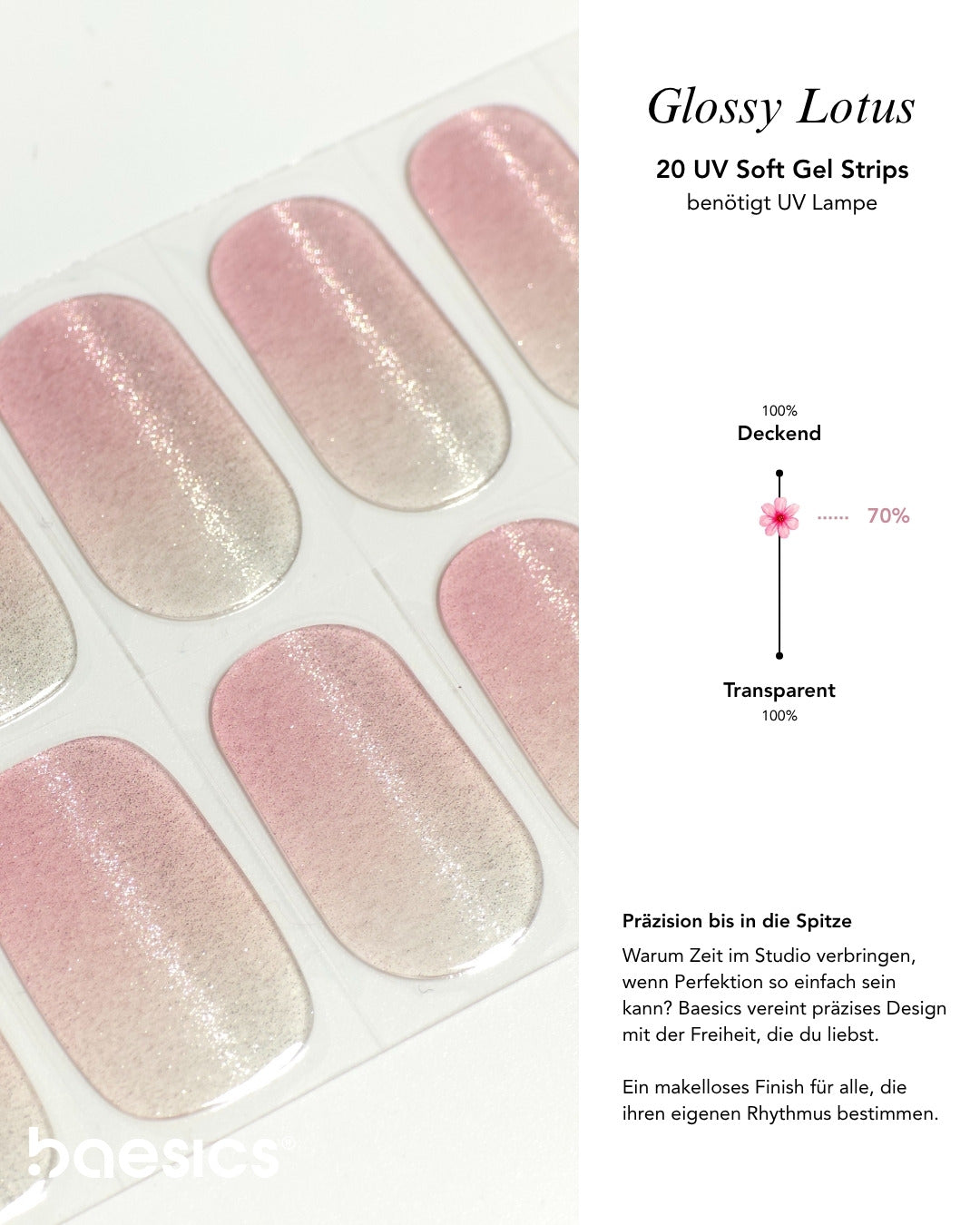 Baesics UV Gelstrips Crystal Lotus – Vergleich Nagelstudio vs. Gelstrips