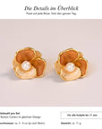 Baesics Button Covers Kleeblatt Perle – nickelfreie Knopfüberzüge, Bild 7