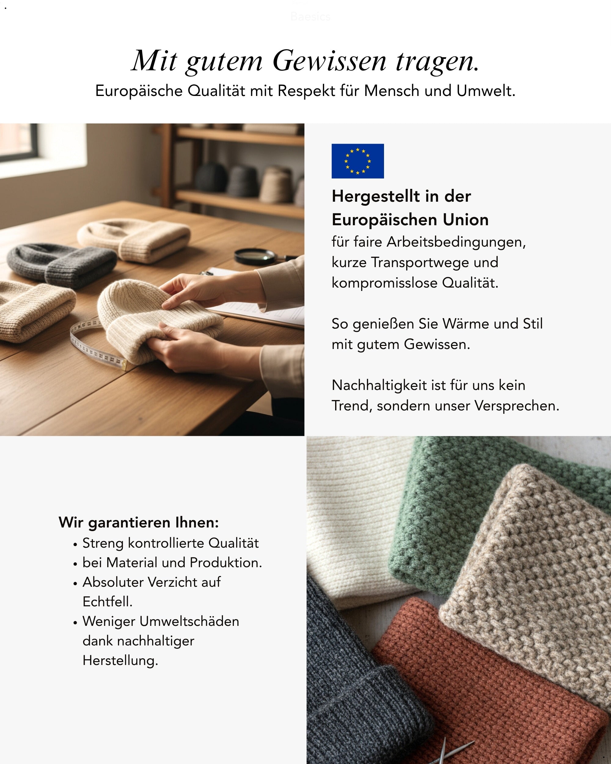 Baesics Stirnband Winter – Ohrenwärmer mit Fleecefutter, Bild 7
