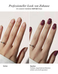 Baesics UV Gelstrips Onyx Berry – Ergebnis vorher nachher