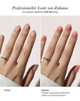 Baesics UV Gelstrips Peach Soda – Ergebnis vorher nachher