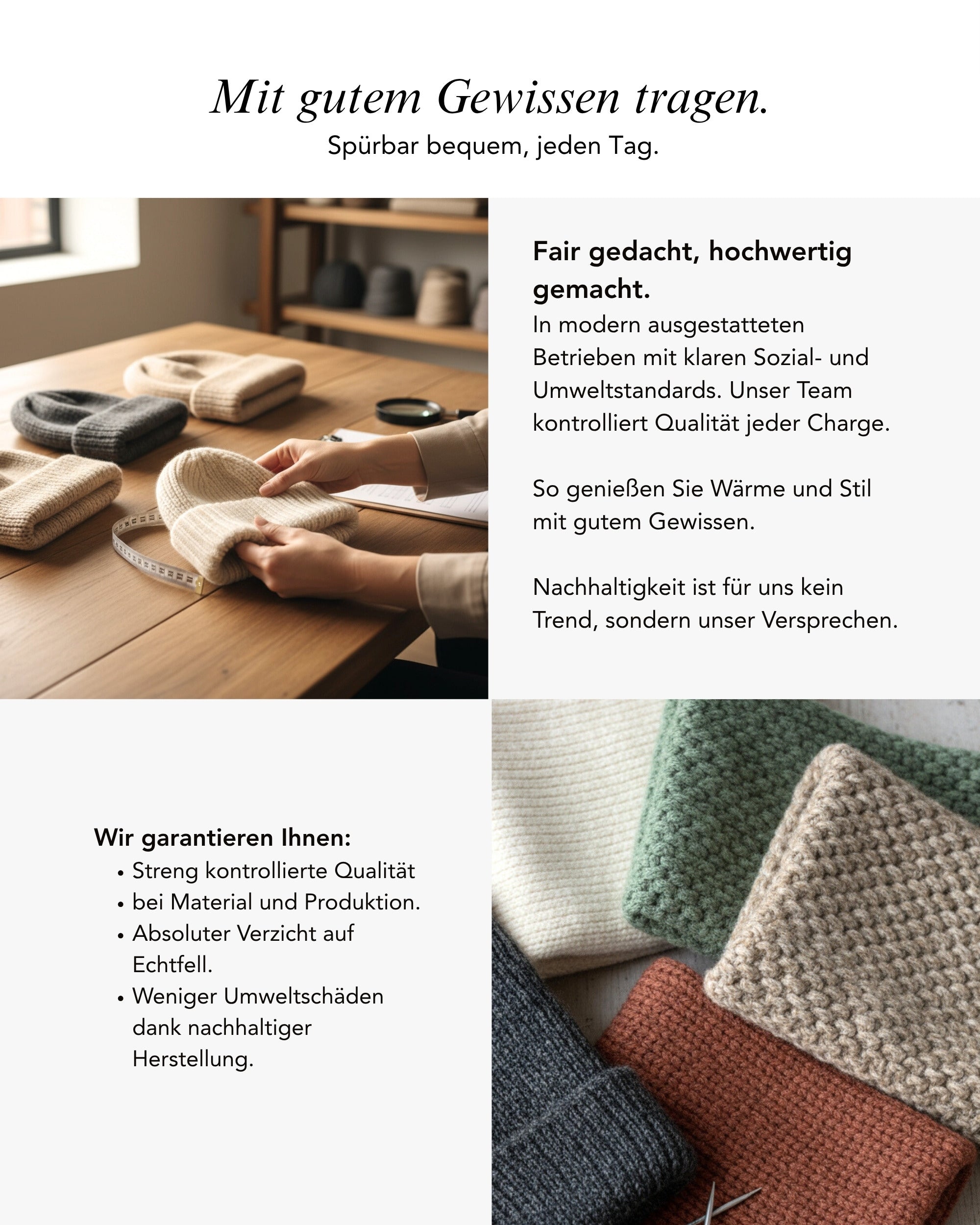 Baesics Wintermütze Schneeflocke – Beanie mit Fleecefutter, Bild 9