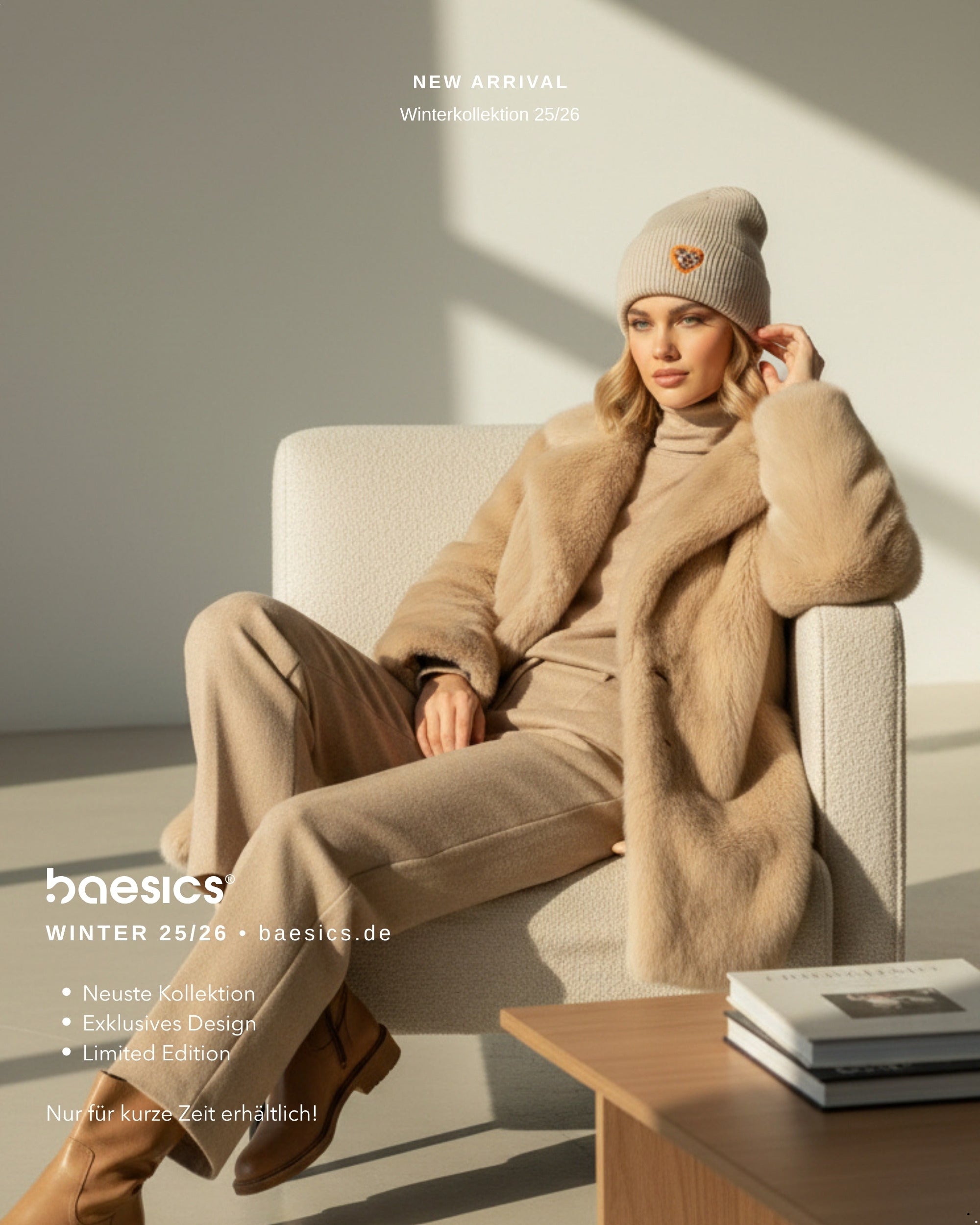 Baesics Wintermütze mit Herz – Unisex Beanie aus weichem Strick, Bild 10