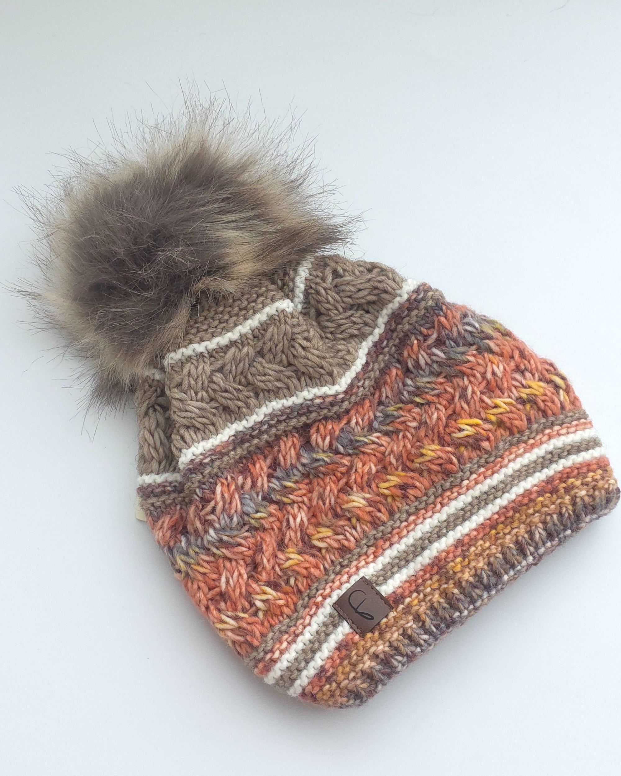 Baesics Bommelmütze mit Wolle – Wintermütze mit Kunstfell-Bommel &amp; Fleecefutter, Bild 10