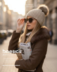 Baesics Strickmütze Glitzer mit Bommel – Wintermütze mit Fleecefutter, Bild 10
