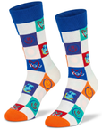 Fancy Socken Retro Grid