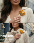Blumenbrosche Magnolie