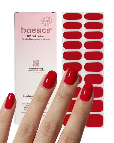 Baesics UV Gelstrips Monaco Muse – Set mit Gel Streifen und getragenem Design