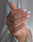 Silverline Almond Softgel Press-On Nails