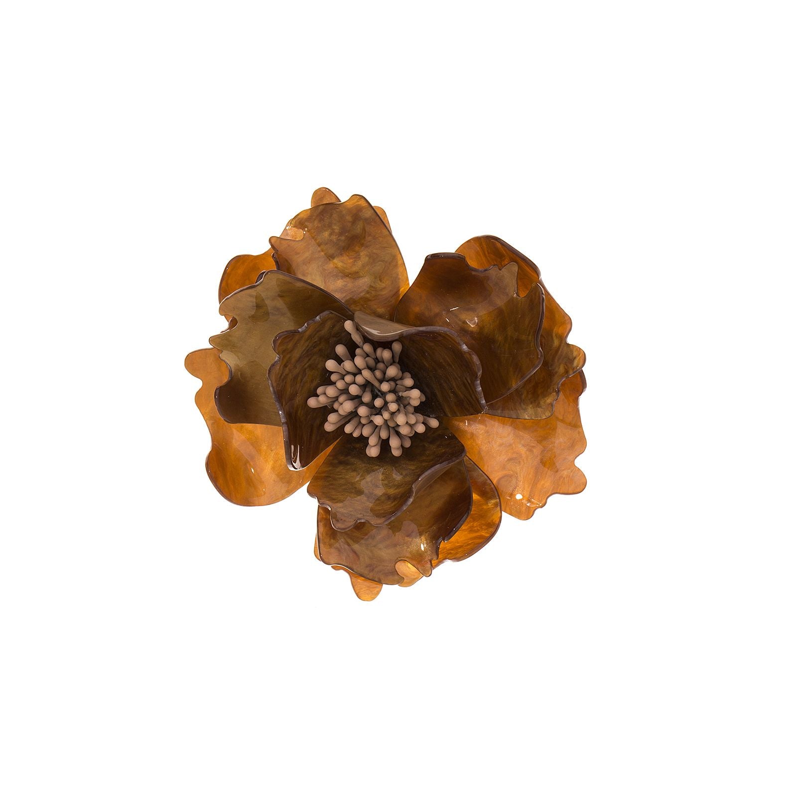 Blumenbrosche Pfingstrose