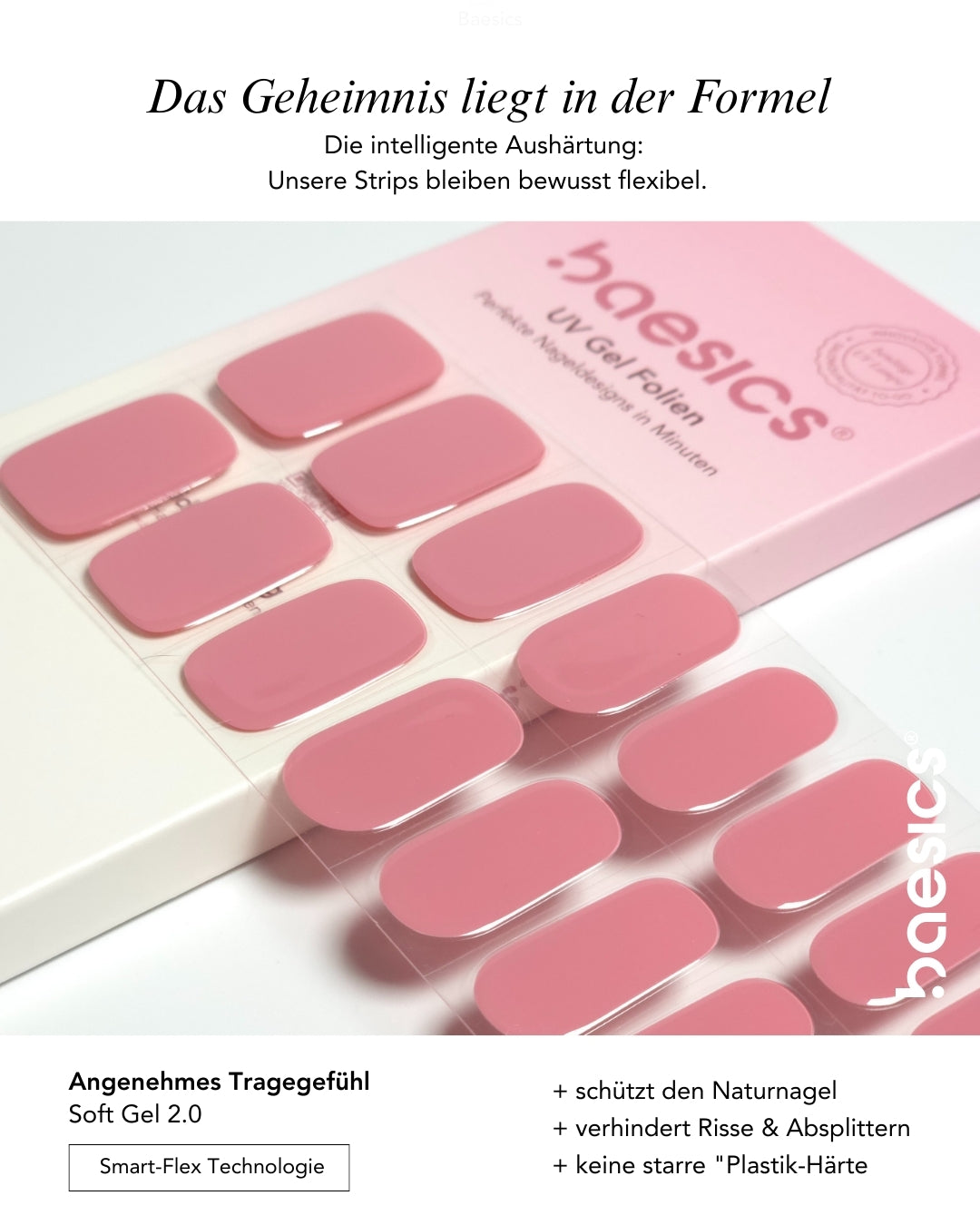 Baesics UV Gelstrips Deep Blush