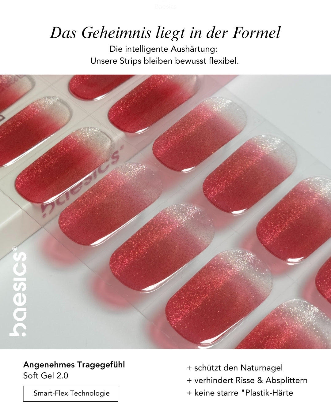 Baesics UV Gelstrips Crimson Silk
