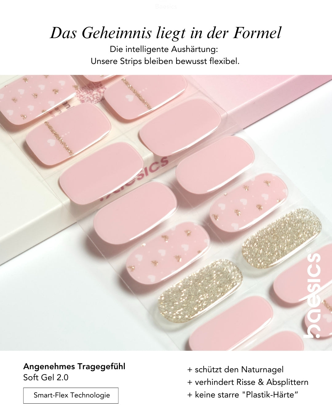 Baesics UV Gelstrips Glitter Girl