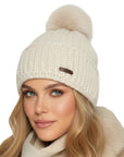 Strickmütze Classic Creme