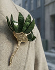 Blumenbrosche Magnolie