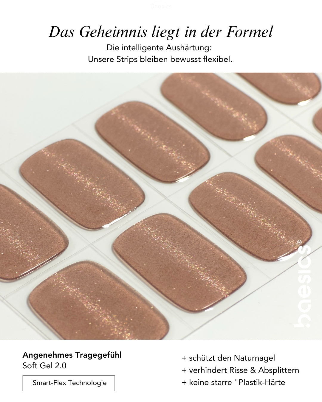 Baesics UV Gelstrips Golden Glaze