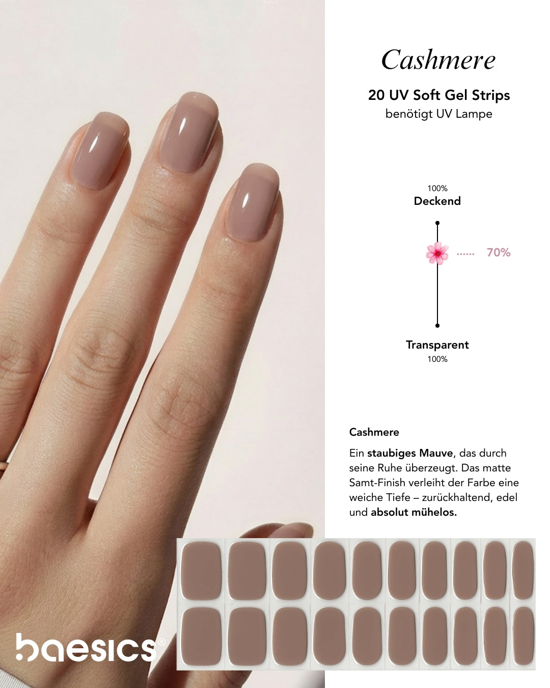 Baesics UV Gelstrips Cashmere