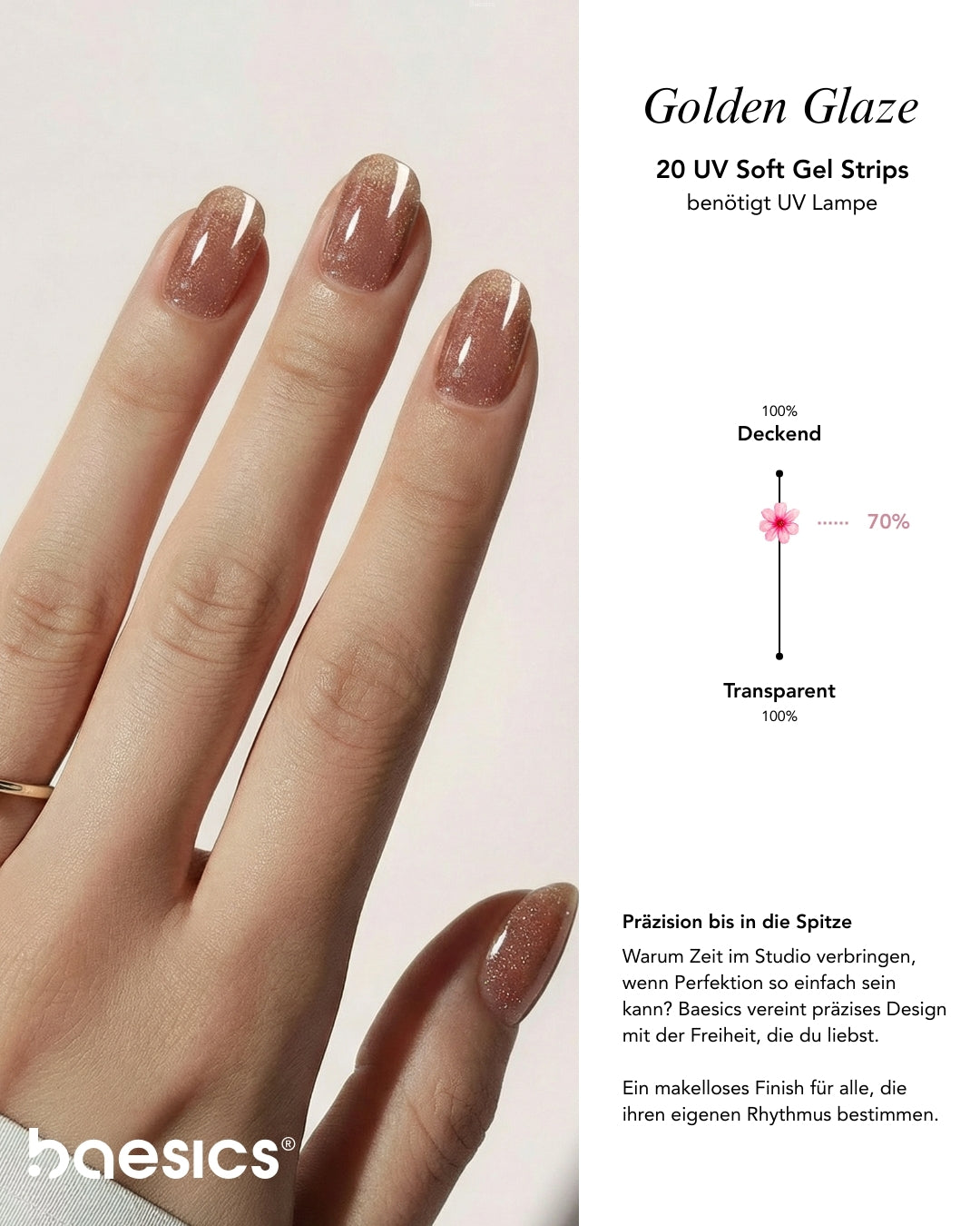Baesics UV Gelstrips Golden Glaze