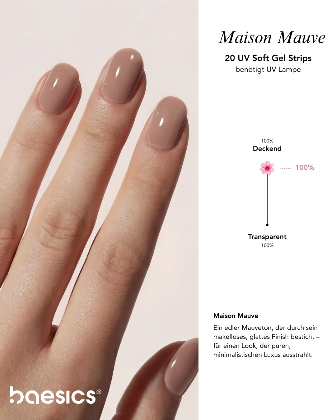 Baesics UV Gelstrips Maison Mauve